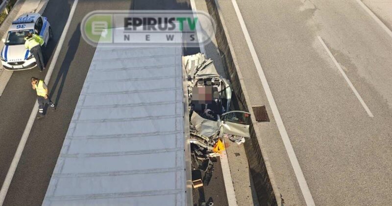 Εγνατία Οδός: Τραγωδία με δύο νεκρούς σε διπλό τροχαίο στα Ιωάννινα