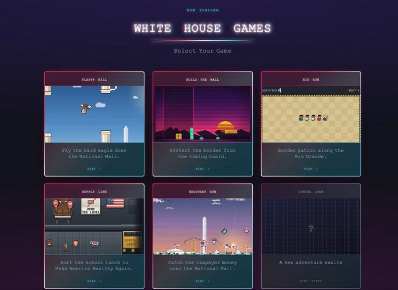 Θεσμικός ρατσισμός: arcade παιχνίδια όπου οι χρήστες κυνηγούν μετανάστες στο επίσημο σάιτ του λευκού οίκου