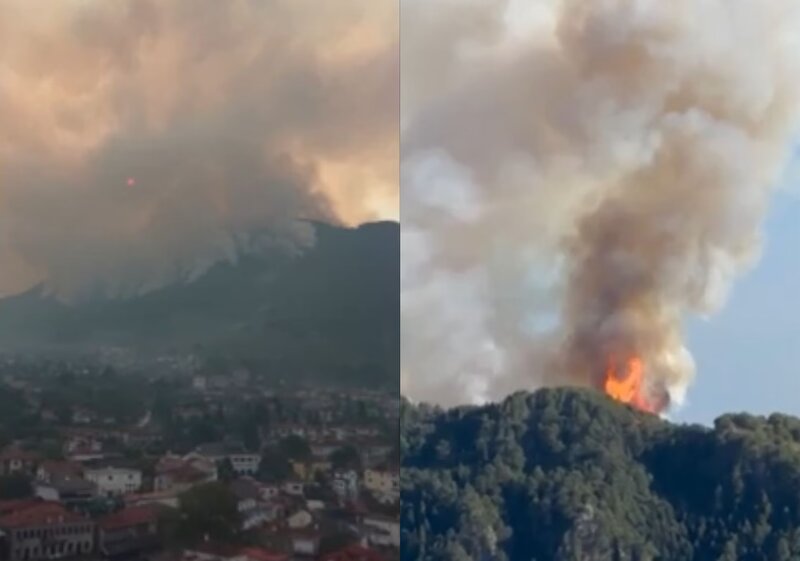 Εκτός ελέγχου η πυρκαγιά στην κόνιτσα – μάχη να μην φτάσουν οι φλόγες στα σπίτια, μήνυμα του «112»