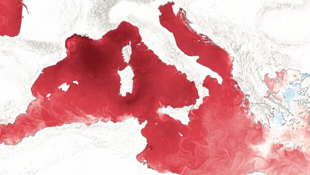Η μεσόγειος βάφτηκε… «κόκκινη» - τα θαλάσσια κύματα «καύσωνα»