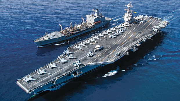 Το αμερικανικό αεροπλανοφόρο uss gerald ford εγκατέλειψε την μεσόγειο