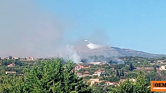 Χωρίς ενεργό μέτωπο η φωτιά στην κεφαλονιά