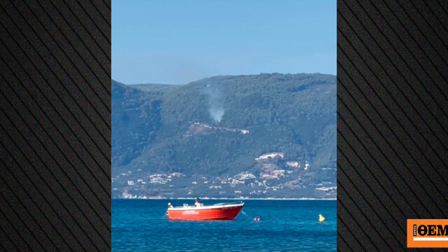 Φωτιά σε δασική έκταση στον μαραθιά ζακύνθου: ηχησε το 112, επιχειρούν έξι εναέρια