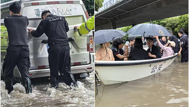 Τουλάχιστον δέκα νεκροί από πλημμύρες στην κίνα - συνεχίζονται οι καταρρακτώδεις βροχές