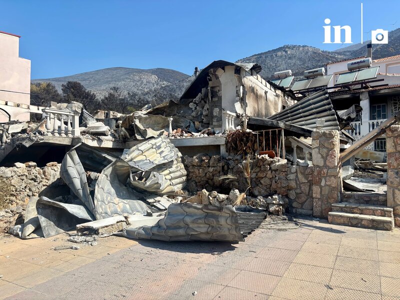 Αποκαρδιωτικές εικόνες από τα καμένα σε πόρτο γερμενό, προσήλι, κιθαιρώνα και μύτικα - οδοιπορικό του in