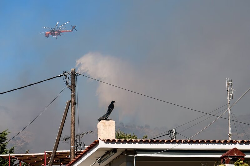 Απομακρύνεται ο κόσμος από το πύρινο μέτωπο - ουρές αυτοκινήτων στο αιάντειο