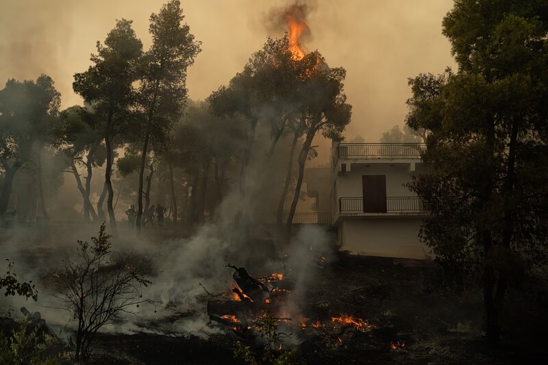 «πορτοκαλί» συναγερμός για κίνδυνο πυρκαγιάς την τρίτη σε αττική, χίο και εύβοια