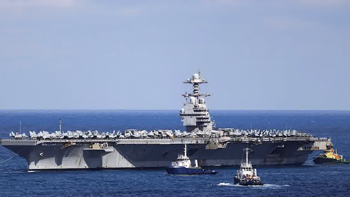 Σούδα: Πιτόγυρο 17 ευρώ σε Αμερικανό ναύτη - Το αεροπλανοφόρο USS Gerald R. Ford στην Κρήτη